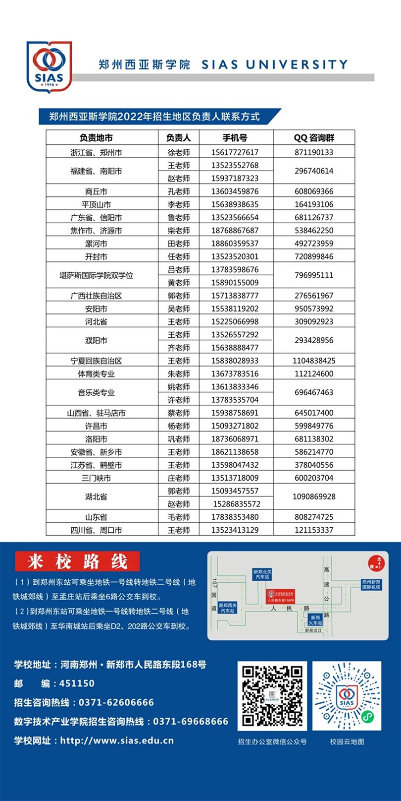 鄭州西亞斯學(xué)院－2022年招生簡章