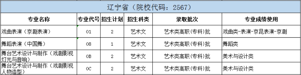 北京戲曲藝術(shù)職業(yè)學(xué)院2024年統(tǒng)招分省分專業(yè)招生計劃